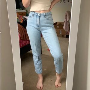 light wash mom jeans from pacsun